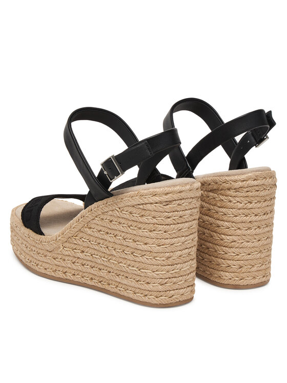 Calvin Klein Alpargatas Calvin Klein Wedge Espad 70 Webbing Lth HW0HW02901 Negro