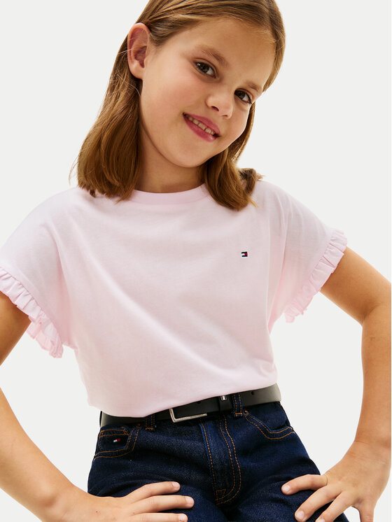 Tommy Hilfiger Tommy Hilfiger Camiseta Essential KG0KG08970 Rosa claro Relaxed Fit