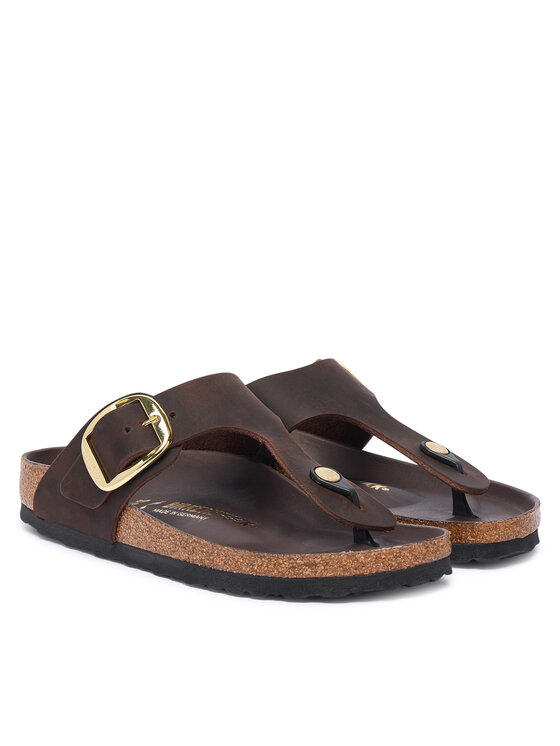 Birkenstock В'єтнамки Birkenstock Gizeh Big Buckle 1033002 Темно-коричневий