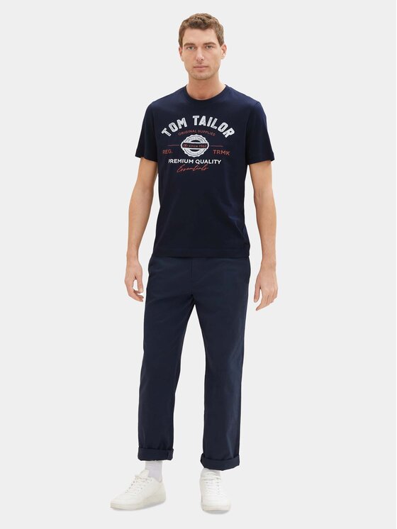 Tom Tailor Tom Tailor Majica 1037735 Mornarsko modra Regular Fit