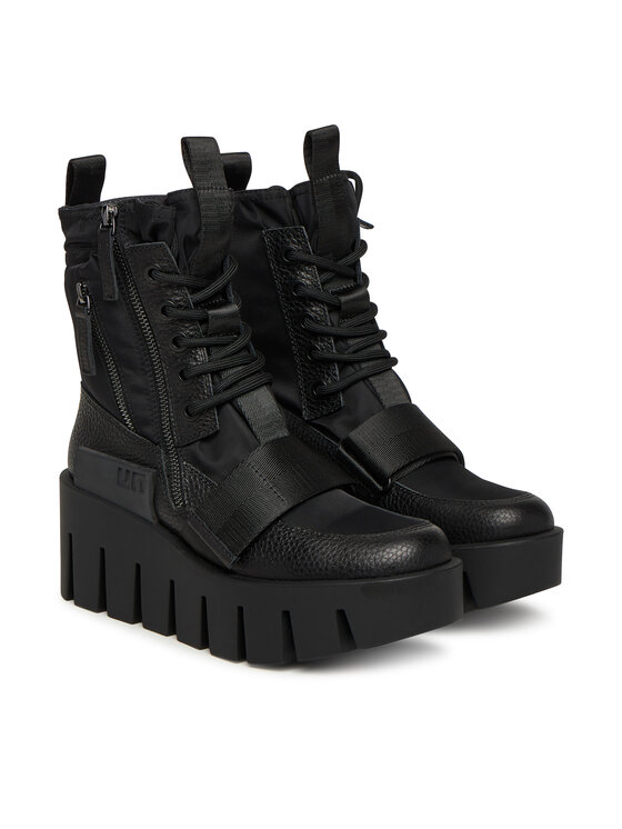 United Nude Šnurovacia obuv United Nude Grip Combat Lo 1096101165 Čierna