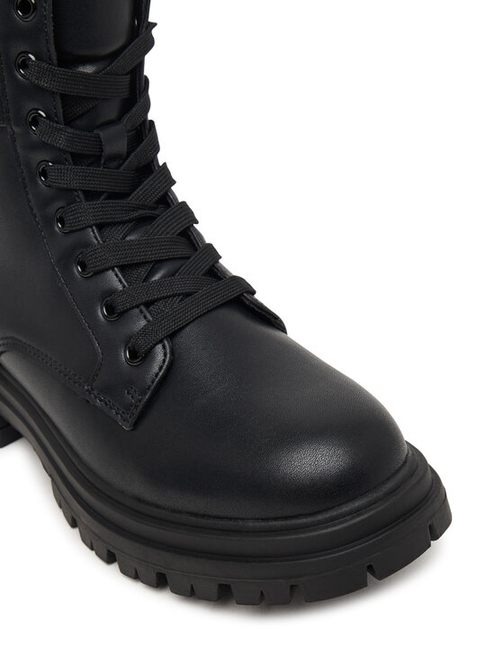Calvin Klein Planinarske cipele Calvin Klein Lace-Up Bootie V3A5-83420-1355 Crna