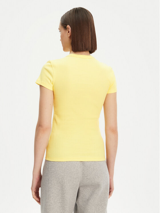 Lacoste Lacoste Majica TF5538 Rumena Slim Fit