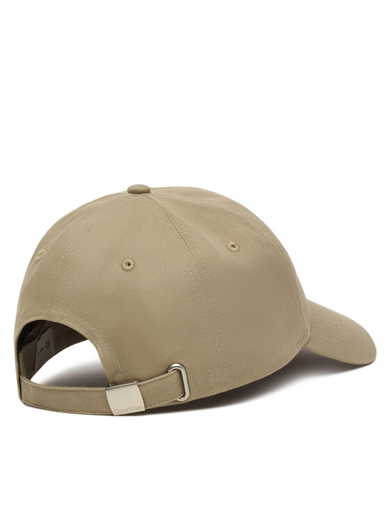 Calvin Klein Kepurė su snapeliu Calvin Klein Monogram Embroidery Baseball Cap LV04G5002G Smėlio