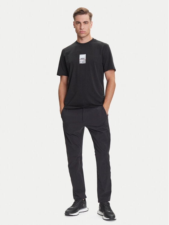 BOSS BOSS Camiseta Photoprint 50545869 Negro Relaxed Fit