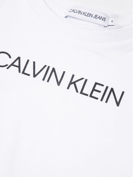 Calvin Klein Jeans Calvin Klein Jeans T-Shirt Institutional SS IB0IB00347 Λευκό Regular Fit