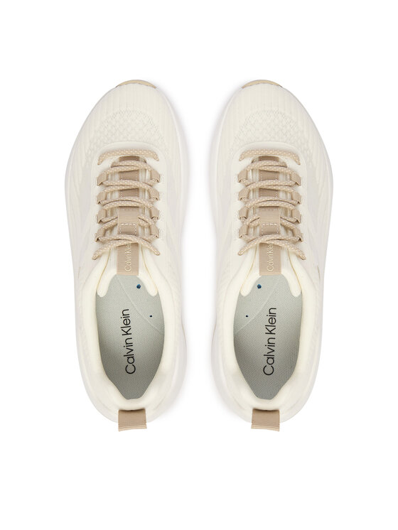 Calvin Klein Sneakersy Calvin Klein Chunky Run Ckstripe Lup Sp Kn HW0HW03006 Biały