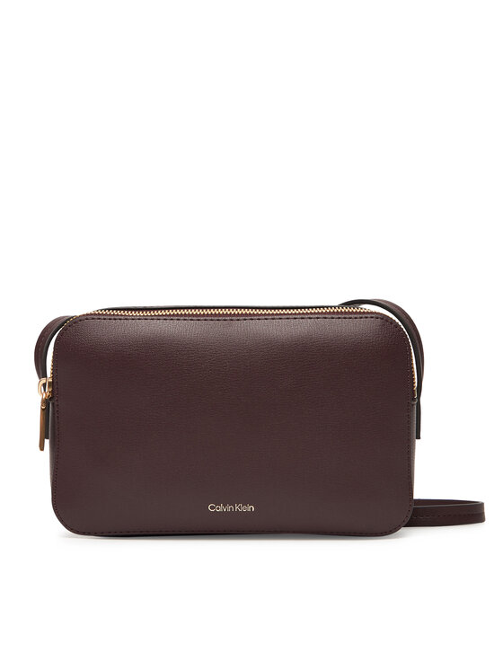 Calvin Klein Borsetta Calvin Klein Foil Logo Elongated Camera Bag LV04F3276G Bordeaux