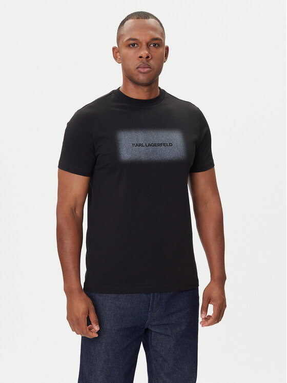 KARL LAGERFELD KARL LAGERFELD Camiseta 755072 554255 Negro Regular Fit