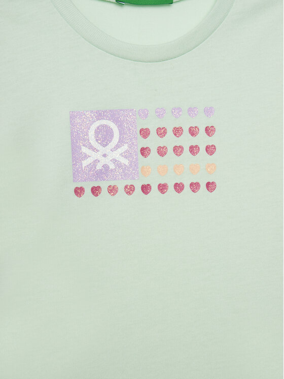 United Colors Of Benetton United Colors Of Benetton Футболка 3I1XG10HU Зелений Regular Fit