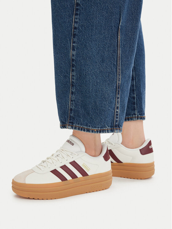 adidas Sneakersy adidas Vl Court Bold Shoes JQ5642 Beżowy jasny