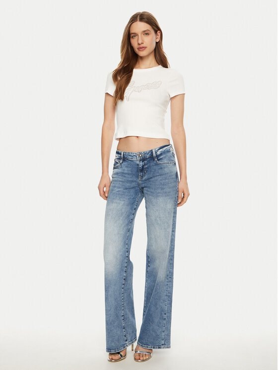 Guess Guess T-shirt W5RI68 KA0H1 Bijela Regular Fit