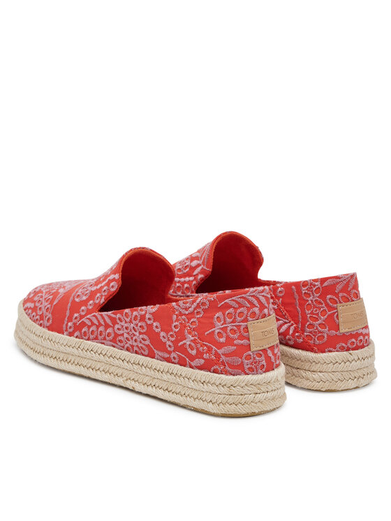 Toms Espadrile Toms Carolina  10021871 Crvena