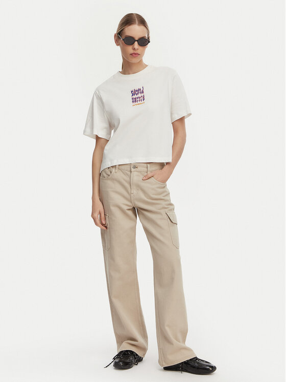 Element Element Camiseta Second Nature W ELJZT00142 Blanco Relaxed Fit