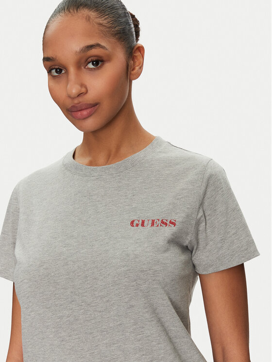 Guess Guess Футболка W5RI04 I3Z14 Сірий Regular Fit