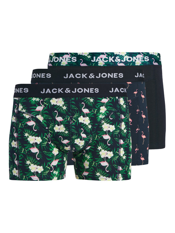 Jack & Jones Jack & Jones Conjunto de calzoncillos boxer Flamingo 12291169 Negro