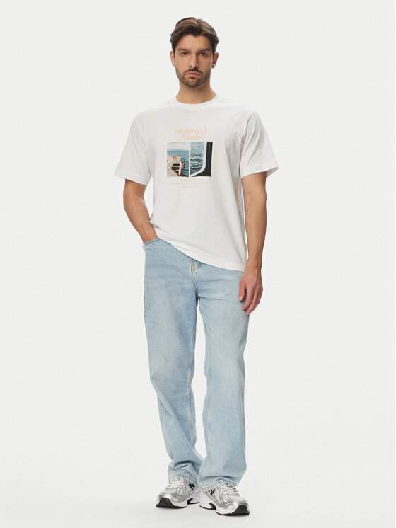 Jack & Jones Jack & Jones Camiseta Norrebro Photo 12291022 Blanco Regular Fit