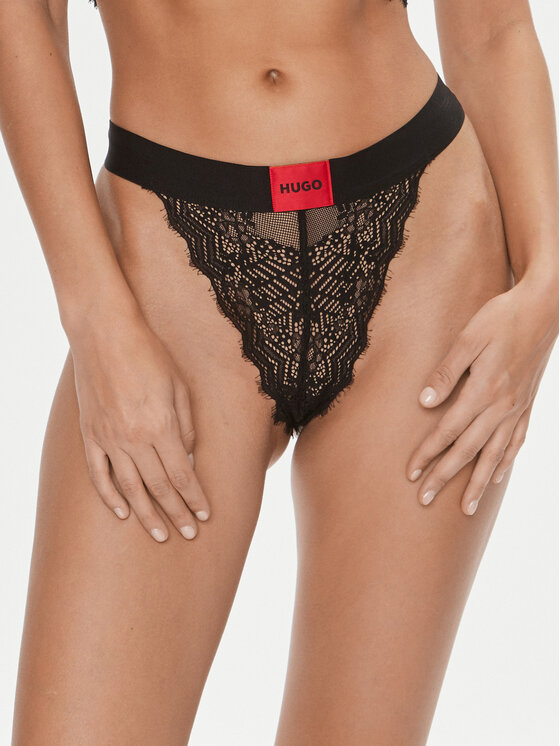 HUGO Hugo Klašične gaćice Brief Lace 50502787 Crna