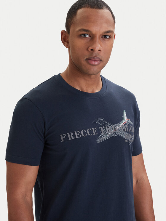 Aeronautica Militare Aeronautica Militare Camiseta 261TS2541UJ00727 Azul marino Regular Fit