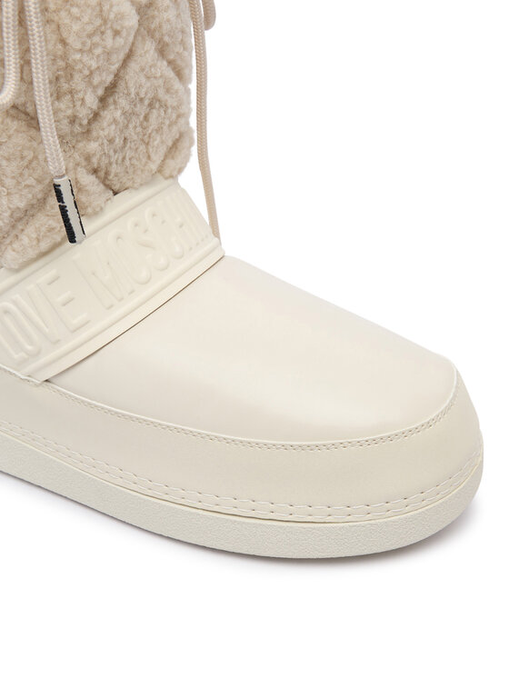 LOVE MOSCHINO Sněhule LOVE MOSCHINO JA24422G0NISJ12B Écru