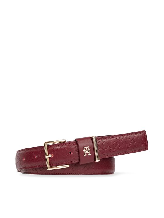 Tommy Hilfiger Curea de Damă Tommy Hilfiger Th Casual Mono 3.0 AW0AW15382 Roșu