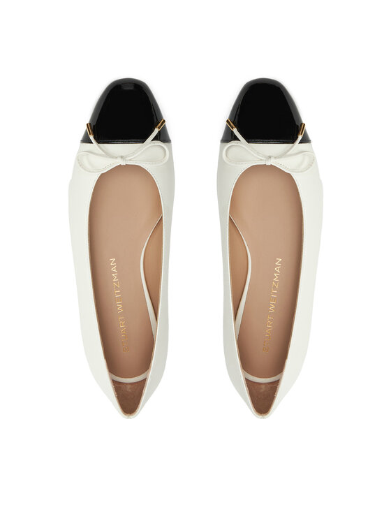 Stuart Weitzman Туфлі Stuart Weitzman Sleek Bow Flat SG888 Écru