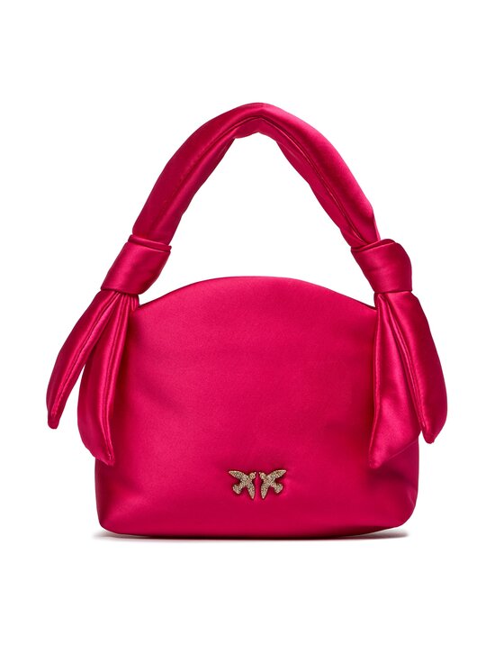 PINKO Torebka Pinko Knots Mini Pouch Satin PE 24 PLTT 102770 A1KA Różowy