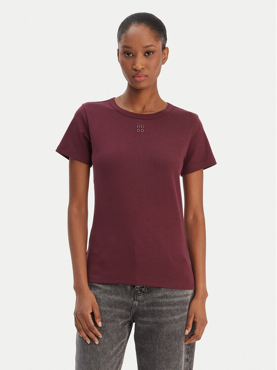 HUGO HUGO Camiseta Deloris 50512002 Guinda/burdeos Regular Fit