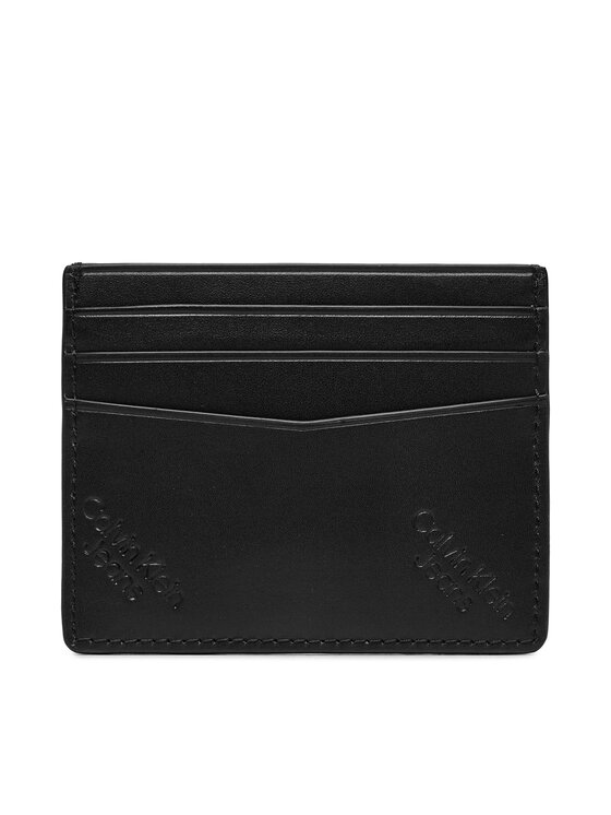 Calvin Klein Jeans Estuche para tarjetas de crédito Calvin Klein Jeans Logo Print Cardcase 6Cc K50K511817 Negro