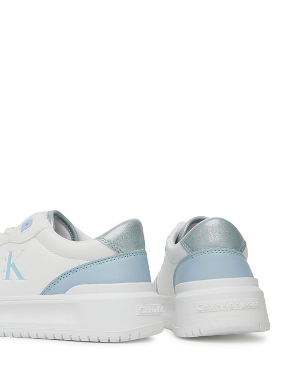 Calvin Klein Jeans Laisvalaikio batai Calvin Klein Jeans Low Cut Lace-Up V3A9-82020-1355 Balta