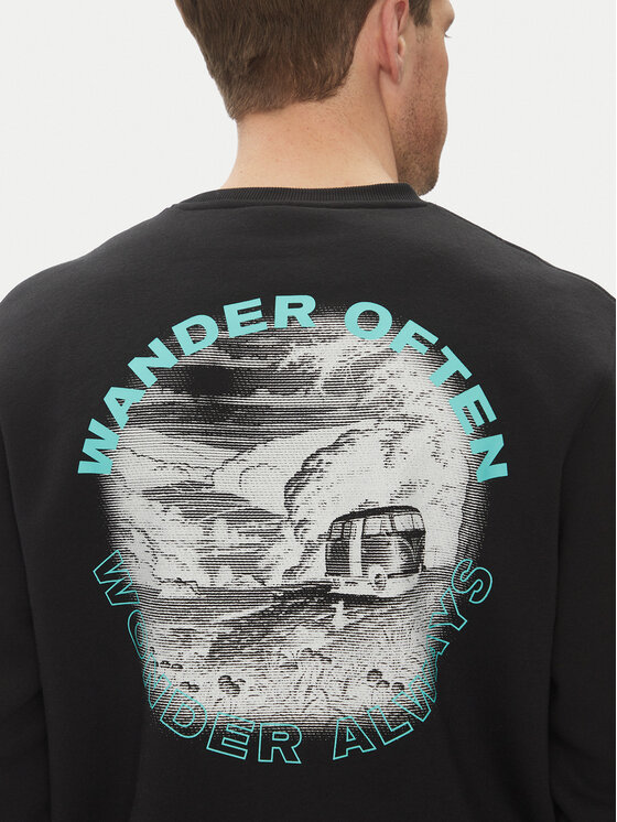 Hunter Hunter Світшот May HARM0058251 Чорний Relaxed Fit