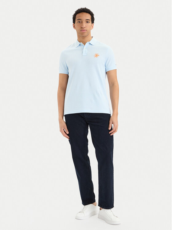 Tommy Hilfiger Tommy Hilfiger Polo MW0MW43046 Azul claro Regular Fit