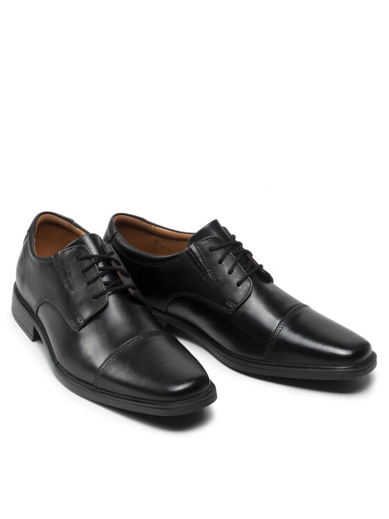 Clarks Туфлі Clarks Tilden Cap 261103097 Чорний