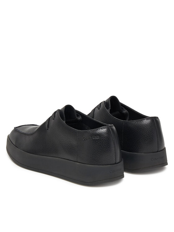 Calvin Klein Polobotky Calvin Klein Hybrid Cup Wallabee Lth HM0HM02062 Černá