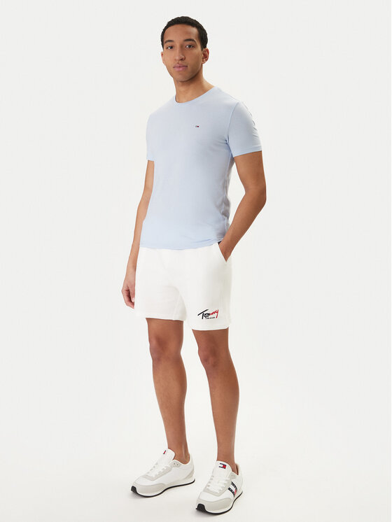 Tommy Jeans Tommy Jeans Camiseta DM0DM20363 Celeste Slim Fit