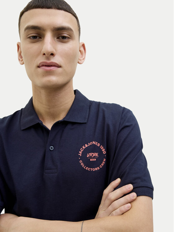 Jack & Jones Jack & Jones Polo Simon 12269299 Σκούρο μπλε Regular Fit