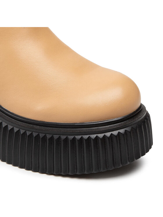 DeeZee Kotníková obuv s elastickým prvkem DeeZee ZAL85311-1A Hnědá