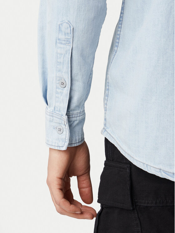 G-STAR G-Star Raw Jeans srajca D27083-D252 Svetlo modra Regular Fit