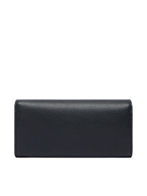 Tommy Hilfiger Cartera Tommy Hilfiger Th Icon Lrg Flap Wallet Corp AW0AW18656 Azul marino