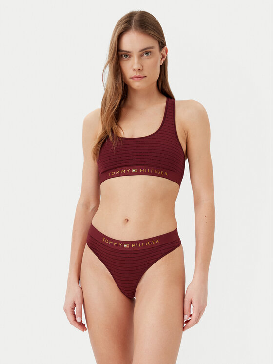 Tommy Hilfiger Tommy Hilfiger Top UW0UW05587 Bordeaux Slim Fit