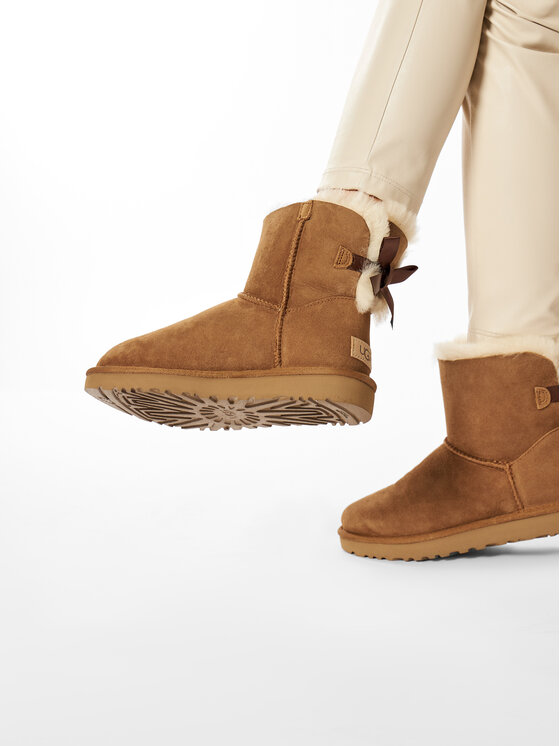 Ugg Снігоходи Ugg W Mini Bailey Bow II 1016501 Коричневий