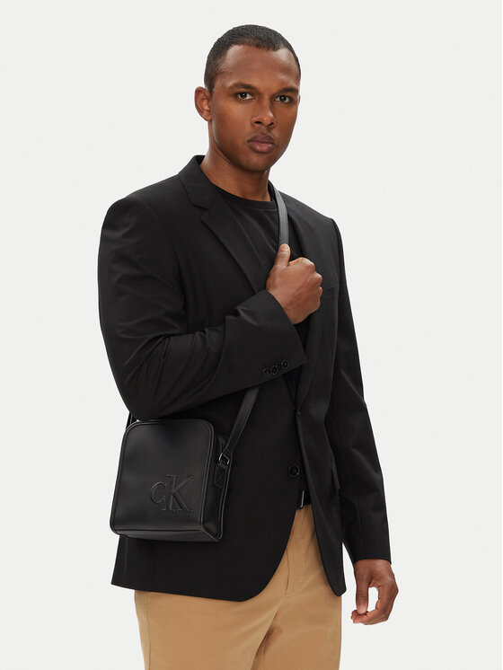 Calvin Klein Bandolera Calvin Klein Sculpted Impression Reporter 18 LV04G3157G Negro