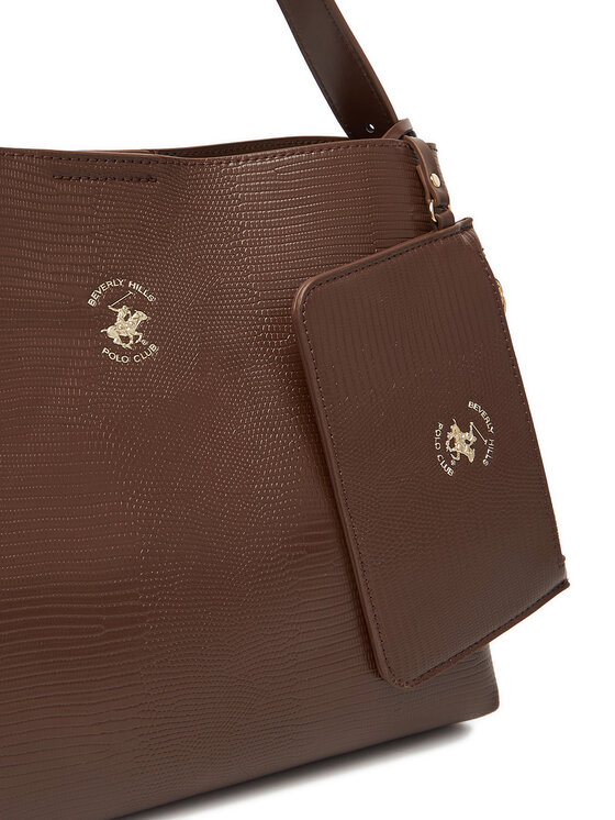 Beverly Hills Polo Club Kabelka Beverly Hills Polo Club BHPC-W-04-A23 Hnědá