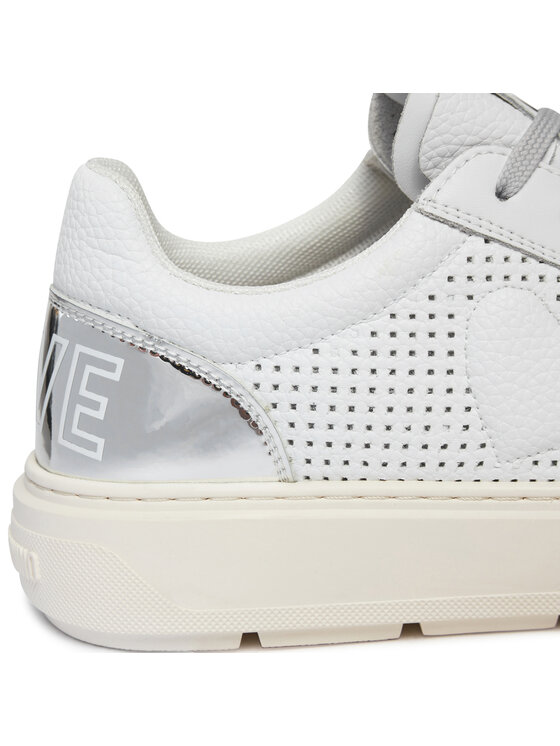 LOVE MOSCHINO Sneakersy LOVE MOSCHINO JA15274G1IJC410C Biela