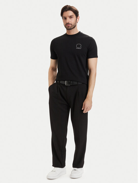 KARL LAGERFELD KARL LAGERFELD Camiseta 755026 563224 Negro Regular Fit