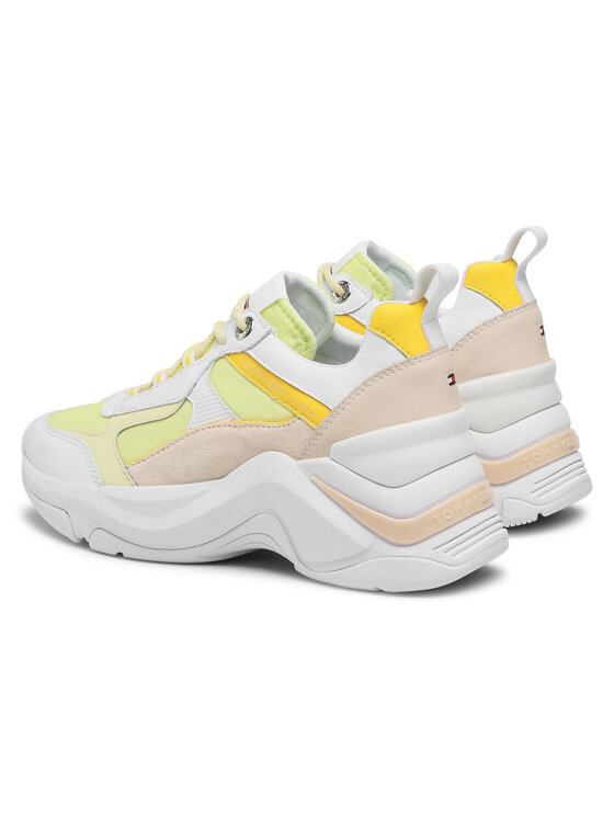 Tommy Hilfiger Sportcipők Tommy Hilfiger Fashion Wedge Sneaker FW0FW05566 Sárga