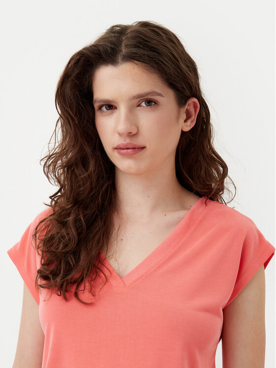 ONLY ONLY Camiseta Free 15287041 Rosa Regular Fit