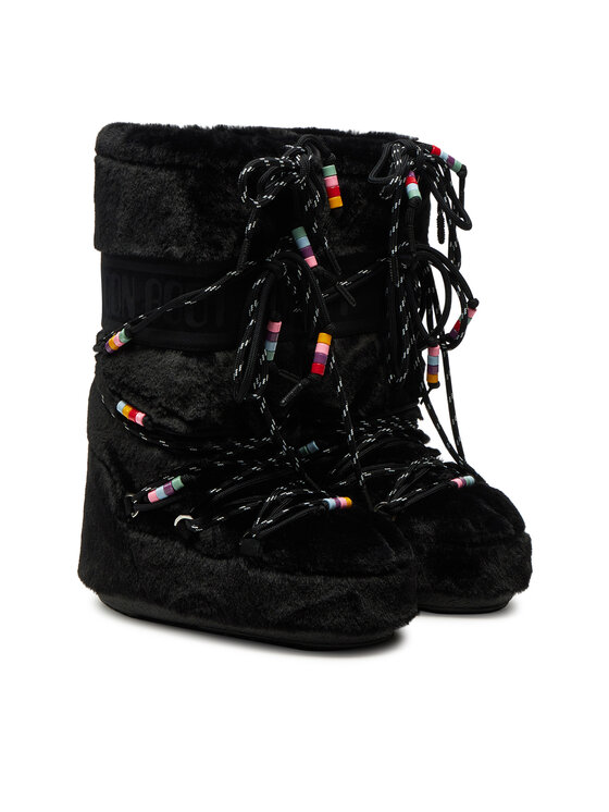 Moon Boot Cizme de zăpadă Moon Boot Icon Faux Fur BEADS80D1408990 Negru