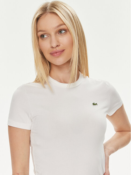 Lacoste Lacoste Camiseta TF7218 Blanco Slim Fit
