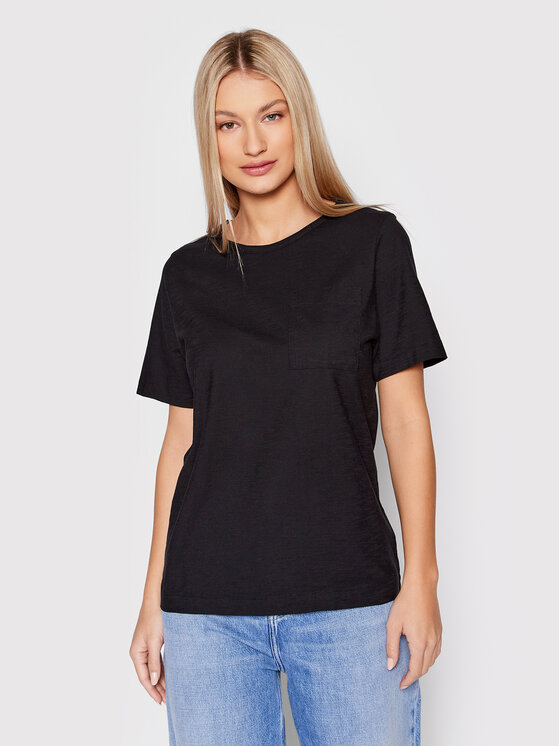 United Colors Of Benetton United Colors Of Benetton Marškinėliai 3BVXE18A0 Juoda Relaxed Fit